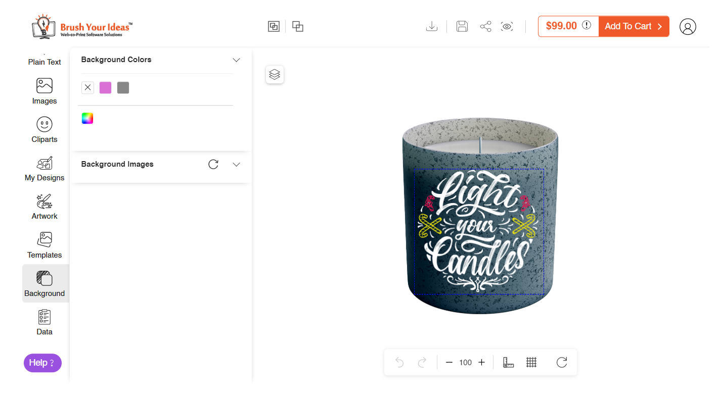 available for customization