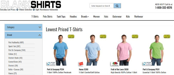 Blank Shirts